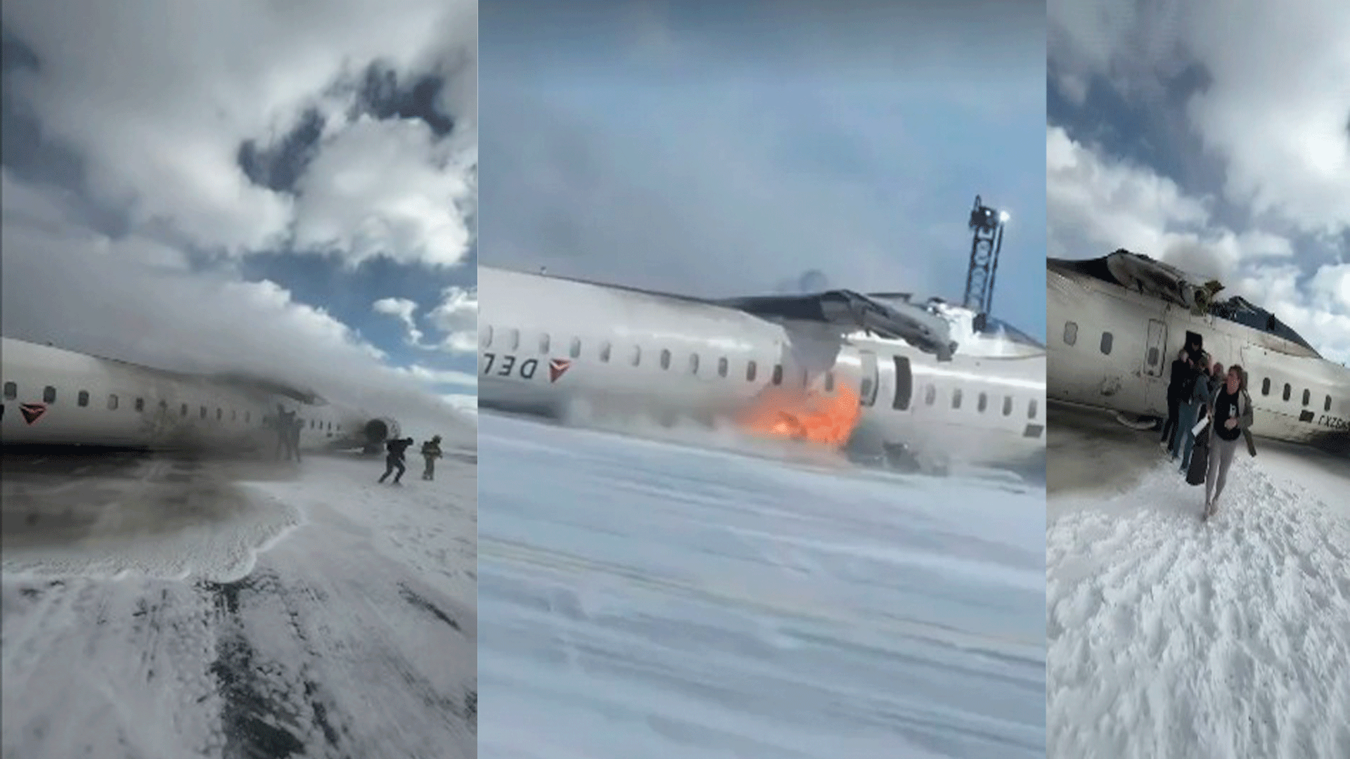 Plane Crash at Toronto Pearson Airplane terminal Harms 18 Travelers